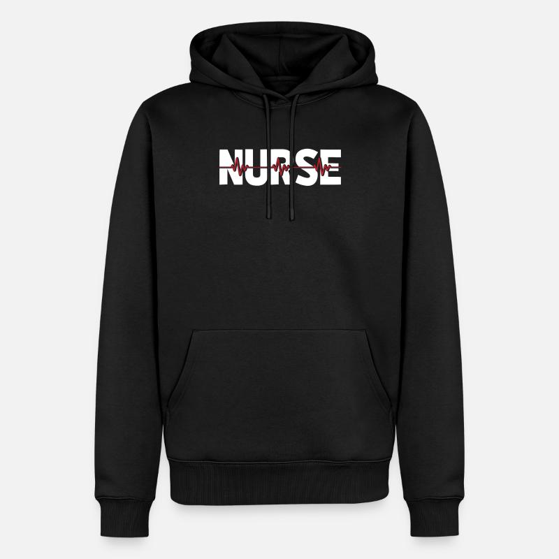 Krankenschwester - Männer Premium Bio Hoodie - Schwarz