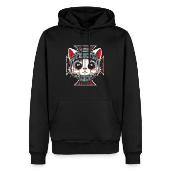Masque de hockey sur glace Gardien de but Cats - Sweat à capuche Premium bio Homme - noir - Devant - Nico (187cm)