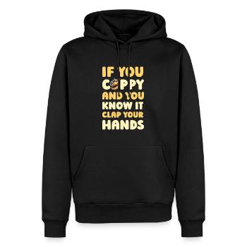 Capybara Wasserschwein - Männer Premium Bio Hoodie - Schwarz - Vorne - Nico (187cm)
