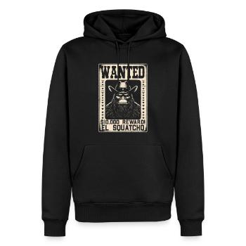 Amant du Bigfoot de l’Ouest Sasquatch Yéti - Sweat à capuche Premium bio Homme - noir - Devant - Nico (187cm)