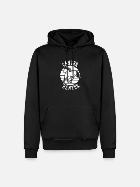 Pferd Reitsport - Männer Premium Bio Hoodie - Schwarz
