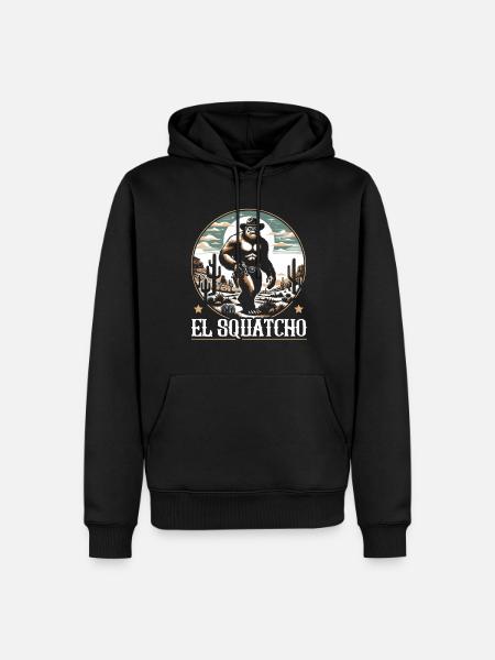 Western Bigfoot Lover Sasquatch Yeti - Men’s Premium Organic Hoodie - black