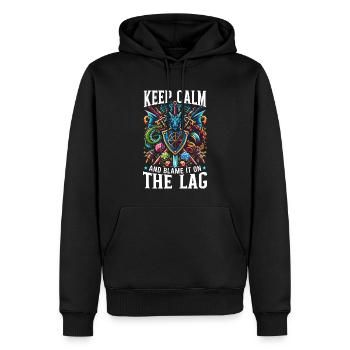 Rpg-gamer-gaming-videospiel-rollenspiel - Männer Premium Bio Hoodie - Schwarz - Vorne - Nico (187cm)
