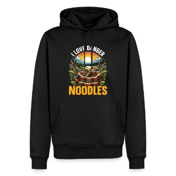 Kornnatterbesitzer, Herpetologie, - Männer Premium Bio Hoodie - Schwarz - Vorne - Nico (187cm)