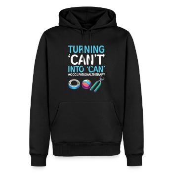 Ergotherapeut Ergotherapie - Männer Premium Bio Hoodie - Schwarz - Vorne - Nico (187cm)