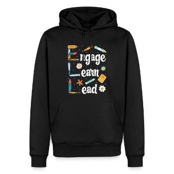 Ell-lehrer, Der Englischlerner Unterrichtet - Männer Premium Bio Hoodie - Schwarz - Vorne - Nico (187cm)