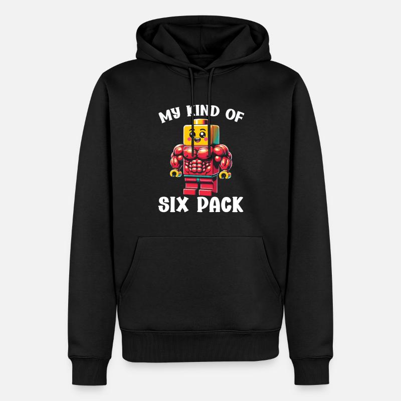 Expert Master Builder Bricks - Men’s Premium Organic Hoodie - black