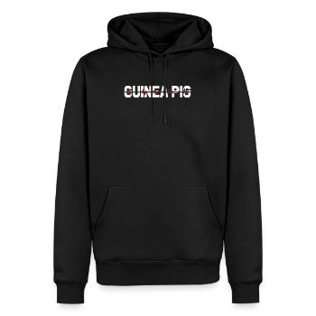 Cochon d’Inde Cochon d’Inde Ekg Heartbeat - Sweat à capuche Premium bio Homme - noir - Devant - Nico (187cm)