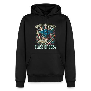 Schwarze Abschluss-afroamerikaner-klasse 2024 - Männer Premium Bio Hoodie - Schwarz - Vorne - Nico (187cm)