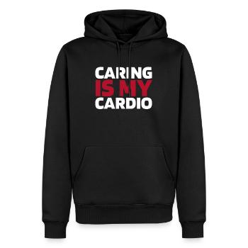 Krankenschwester - Männer Premium Bio Hoodie - Schwarz - Vorne - Nico (187cm)