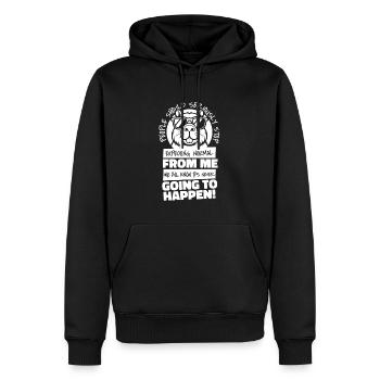 Capybara Wasserschwein - Männer Premium Bio Hoodie - Schwarz - Vorne - Nico (187cm)