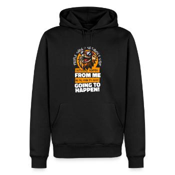 Bartagame Bearded Dragon - Männer Premium Bio Hoodie - Schwarz - Vorne - Nico (187cm)