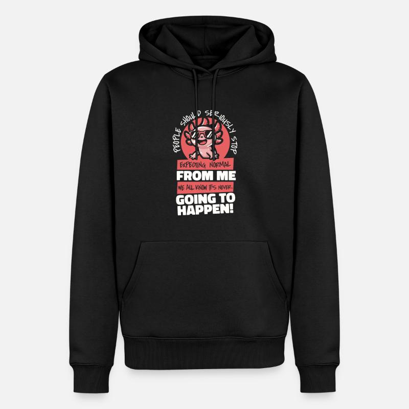 Axolotl - Sweat à capuche Premium bio Homme - noir