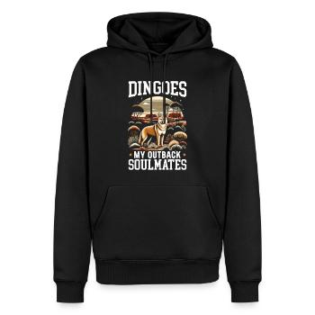 Dingo-liebhaber Westaustralien-tier-hundedingos - Männer Premium Bio Hoodie - Schwarz - Vorne - Nico (187cm)