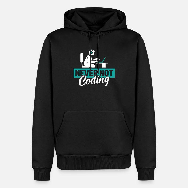 Entwickler Coder Programmierer - Männer Premium Bio Hoodie - Schwarz