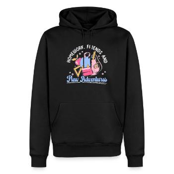 Zurück Zur Schule Kleidung Bildung Lehrer Schüler - Männer Premium Bio Hoodie - Schwarz - Vorne - Nico (187cm)