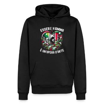 Muttertag Beste Mama Italien Geschenk - Männer Premium Bio Hoodie - Schwarz - Vorne - Nico (187cm)