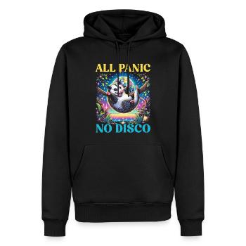 Drôle d’opossum amoureux des animaux sauvages chat poubelle - Sweat à capuche Premium bio Homme - noir - Devant - Nico (187cm)