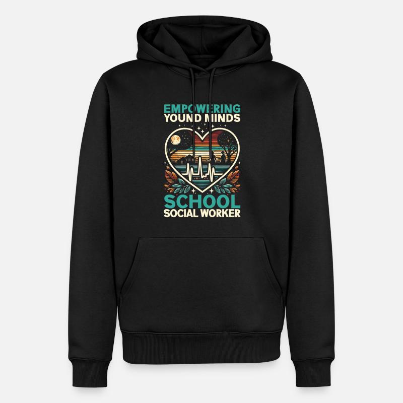 Sozialarbeiter Beruf Beruf Sozial - Männer Premium Bio Hoodie - Schwarz