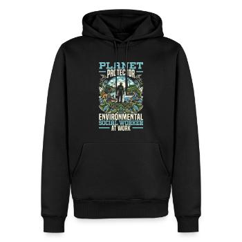 Sozialarbeiter Beruf Beruf Sozial - Männer Premium Bio Hoodie - Schwarz - Vorne - Nico (187cm)