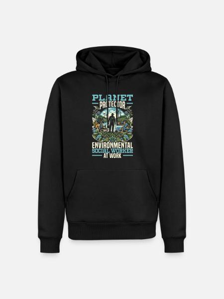 Sozialarbeiter Beruf Beruf Sozial - Männer Premium Bio Hoodie - Schwarz