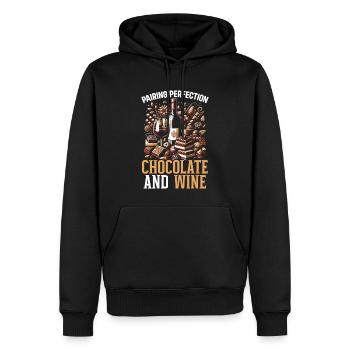 J’adore - Sweat à capuche Premium bio Homme - noir - Devant - Nico (187cm)