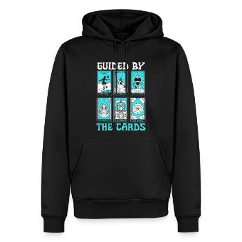 Tarotkartenleser, Kartomantien-enthusiast, - Männer Premium Bio Hoodie - Schwarz - Vorne - Nico (187cm)