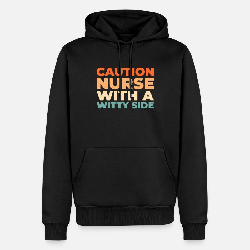 Krankenschwester - Männer Premium Bio Hoodie - Schwarz