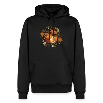 Sourdough Whisperer Bakery Bakers Tenue rétro - Sweat à capuche Premium bio Homme - noir - Devant - Nico (187cm)