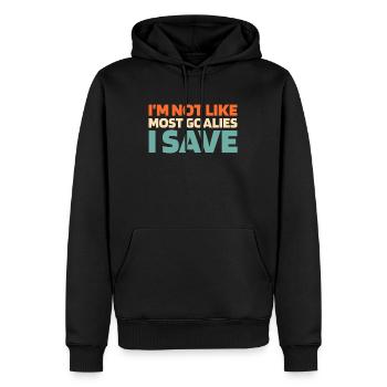Gant de gardien de but de hockey sur glace Rondelle d’économie - Sweat à capuche Premium bio Homme - noir - Devant - Nico (187cm)