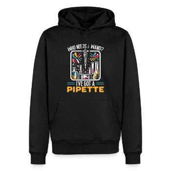 Lustiger Laborant Biotechnologe Biologe - Männer Premium Bio Hoodie - Schwarz - Vorne - Nico (187cm)