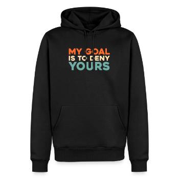 Eishockey Torwart - Männer Premium Bio Hoodie - Schwarz - Vorne - Nico (187cm)