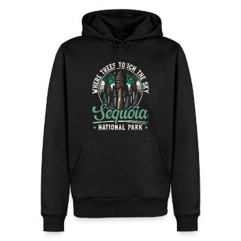 Sequoia-nationalpark Outdoor-reisen Usa Amerika - Männer Premium Bio Hoodie - Schwarz - Vorne - Nico (187cm)
