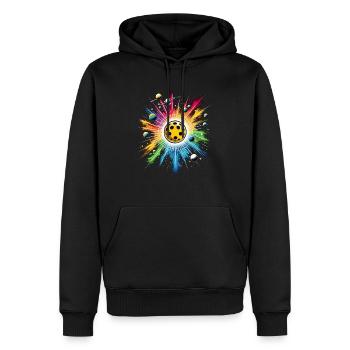 Pickleball-tennisball-basketball-sportliebhaber - Männer Premium Bio Hoodie - Schwarz - Vorne - Nico (187cm)