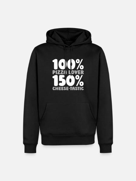 Pizza - Sweat à capuche Premium bio Homme - noir