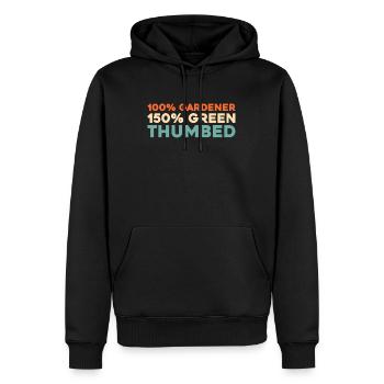 Hobbygärtner Garten - Männer Premium Bio Hoodie - Schwarz - Vorne - Nico (187cm)