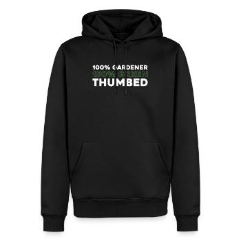 Hobbygärtner Garten - Männer Premium Bio Hoodie - Schwarz - Vorne - Nico (187cm)