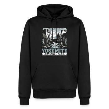 Yosemite-nationalpark Outdoor-reisen Usa Amerika - Männer Premium Bio Hoodie - Schwarz - Vorne - Nico (187cm)