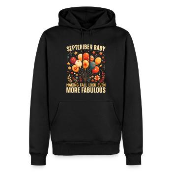 Alles Gute Zum Geburtstag, Feiernde Bday-party, - Männer Premium Bio Hoodie - Schwarz - Vorne - Nico (187cm)