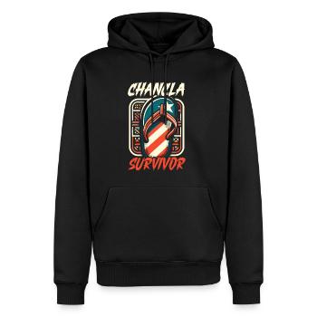 Puerto Rico Flagge Land Nationalität Pr Boricua - Männer Premium Bio Hoodie - Schwarz - Vorne - Nico (187cm)