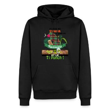 Martinique Ti Punch Französische Antillen - Männer Premium Bio Hoodie - Schwarz - Vorne - Nico (187cm)