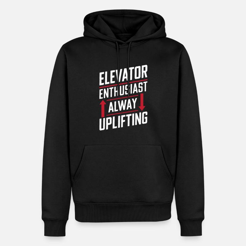 Elevator Elevator - Men’s Premium Organic Hoodie - black