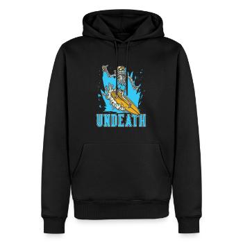 Surfer Surfing Undeath - Men’s Premium Organic Hoodie - black - Front - Nico (187cm)