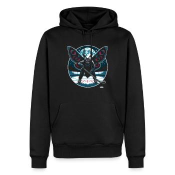 Mothman Point Pleasant Hockeyspieler Cryptid - Männer Premium Bio Hoodie - Schwarz - Vorne - Nico (187cm)