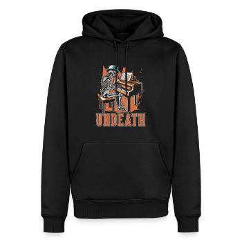 Pianist Piano Piano Skeleton Undeath - Men’s Premium Organic Hoodie - black - Front - Nico (187cm)