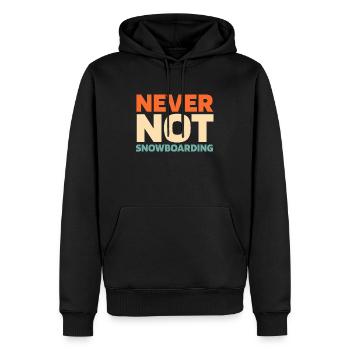 Snowboard Snowboarder - Männer Premium Bio Hoodie - Schwarz - Vorne - Nico (187cm)