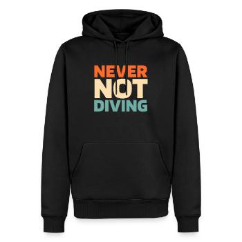 Tauchen Taucher - Männer Premium Bio Hoodie - Schwarz - Vorne - Nico (187cm)