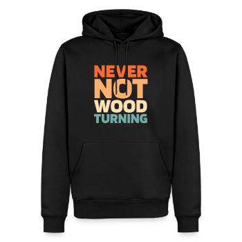 Drechseln Drechsler - Männer Premium Bio Hoodie - Schwarz - Vorne - Nico (187cm)