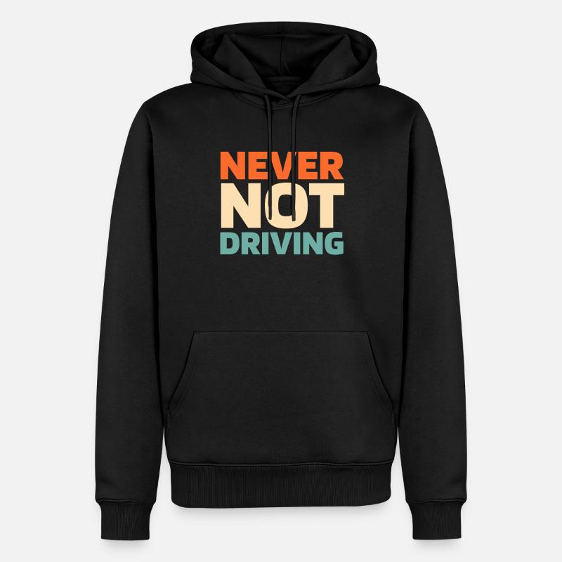 Lokführer Zugführer - Männer Premium Bio Hoodie - Schwarz