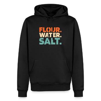 Sauerteig Brot - Männer Premium Bio Hoodie - Schwarz - Vorne - Nico (187cm)